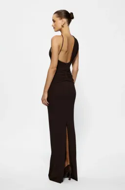 Effie Kats, Geer Gown. Coffee. Size S- 8. for rent on The Volte - image 3