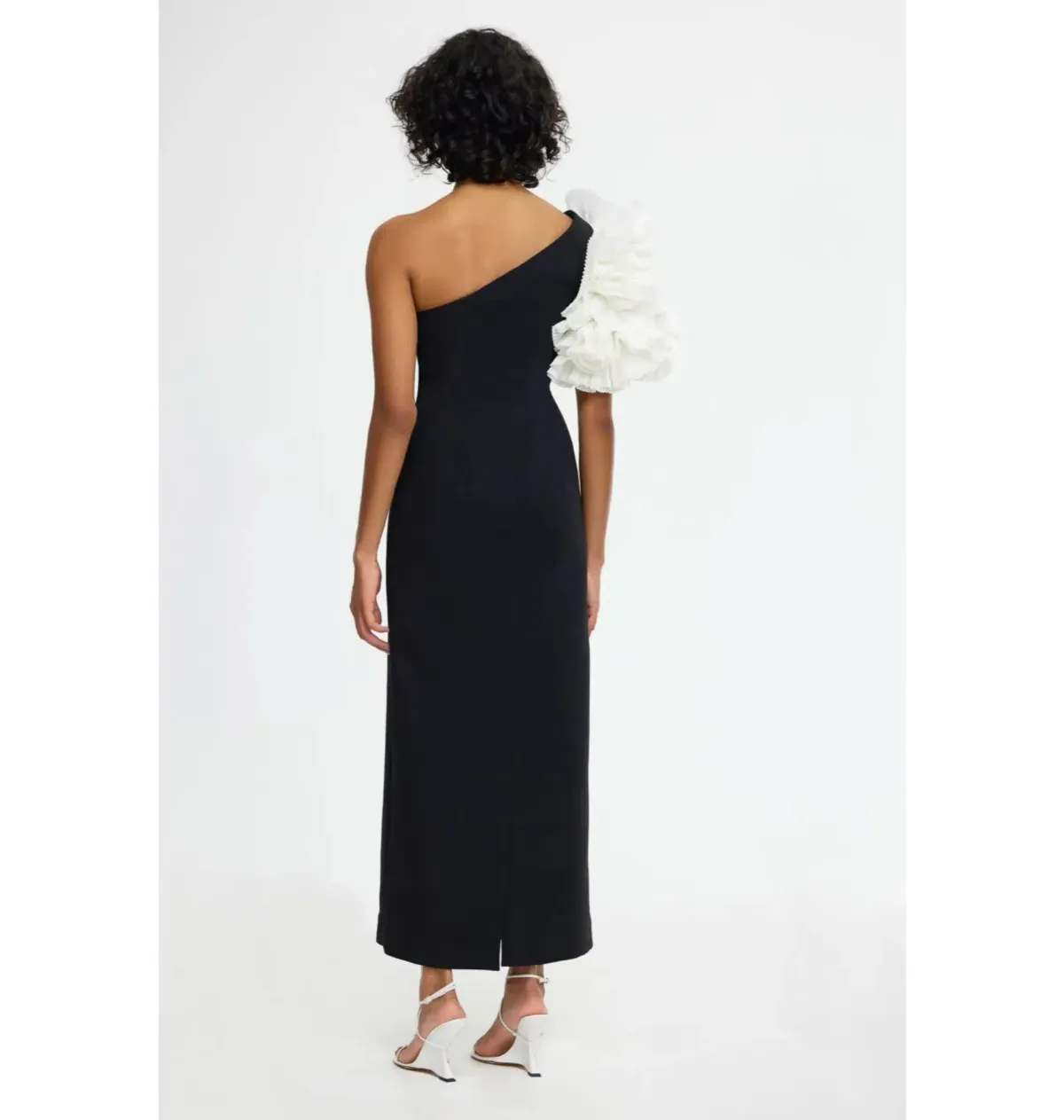 Acler Hampstead Midi Dress Black and White / Ivory Size 10 - Image 3