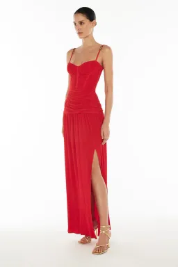Manning Cartell Double Time Pleat Maxi / Red / Size 8 for rent on The Volte - image 3