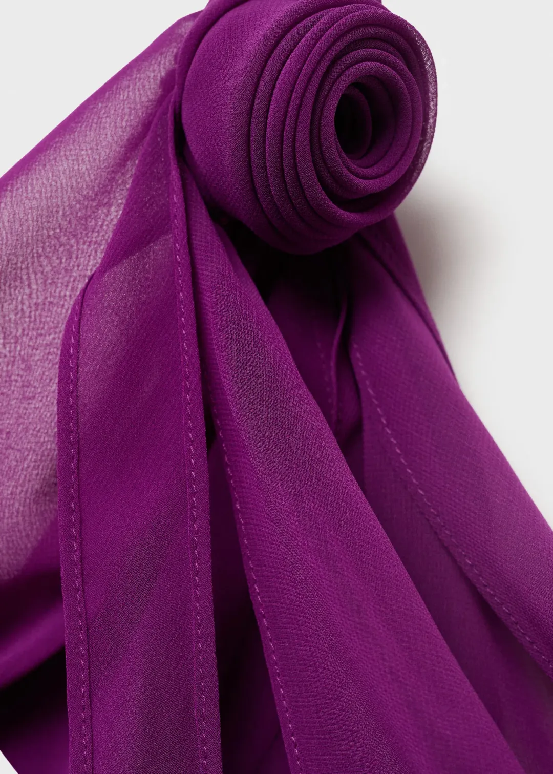 M.N.G Draped dress with flower detail Purple Size M for rent on The Volte - main image