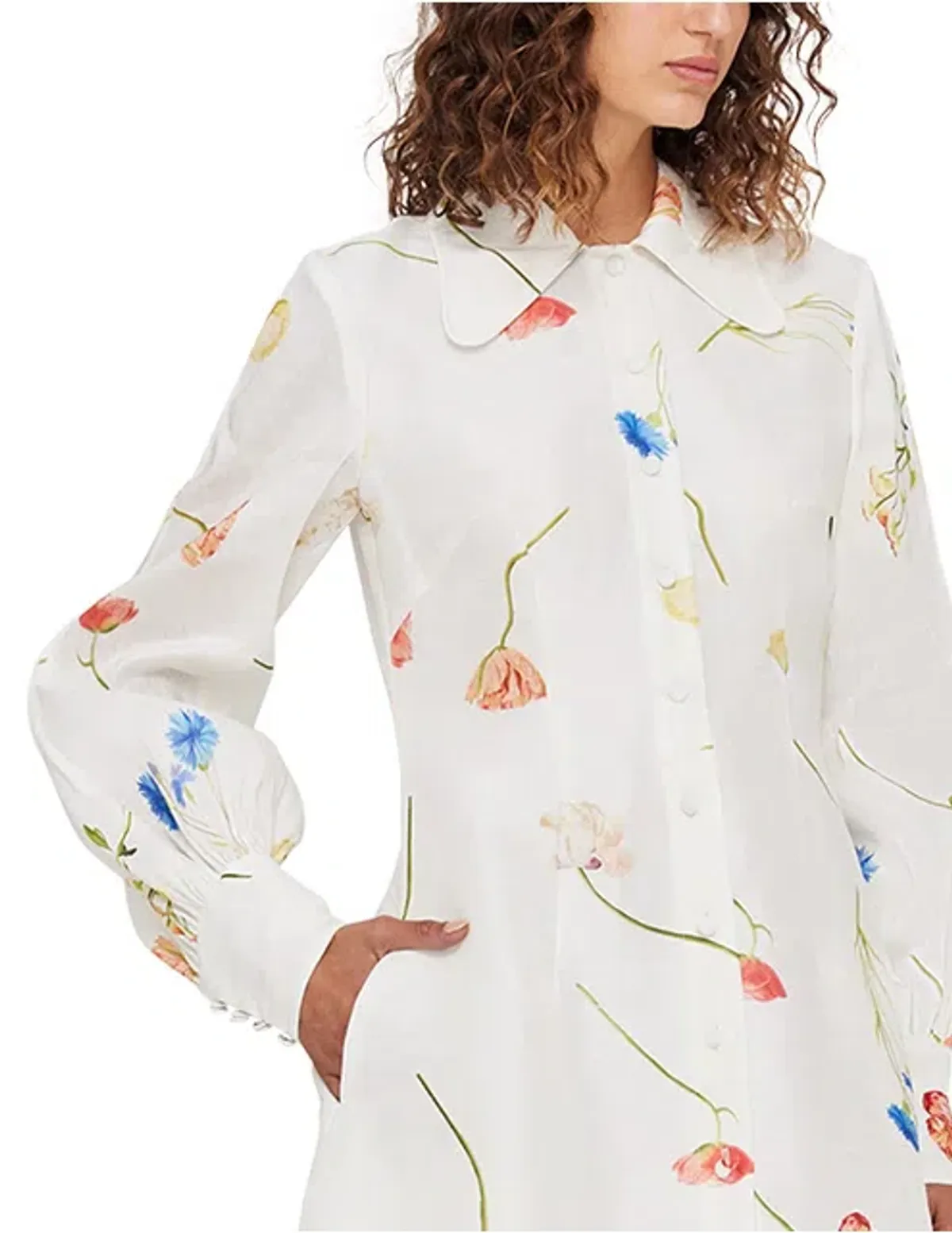 Leo Lin The Fields Linen Mini Dress size 10 - Image 2