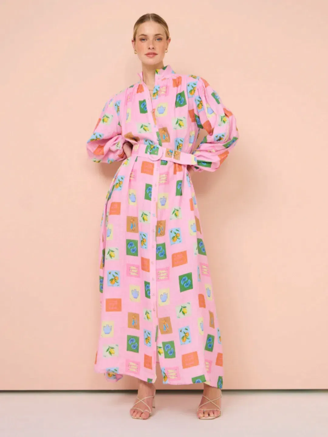 Palm Noosa Noddy Dress in Pink Emblem size 14 for rent on The Volte - main image