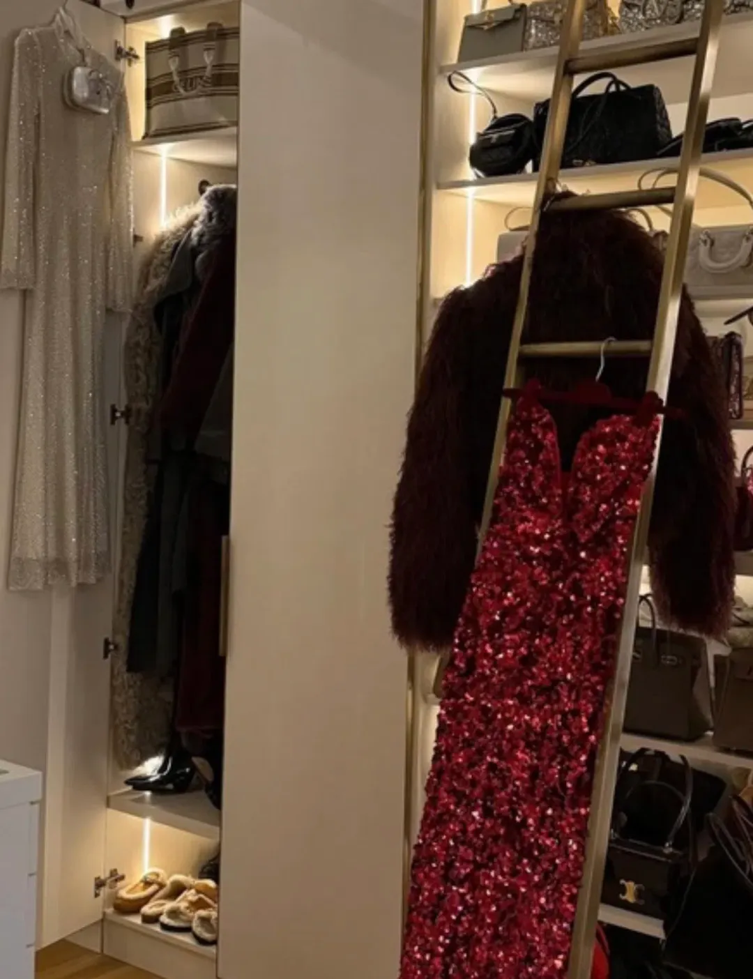 Self Portrait 3D Sequin Maxi Dress Red Size XS AU 6 for rent on The Volte - main image