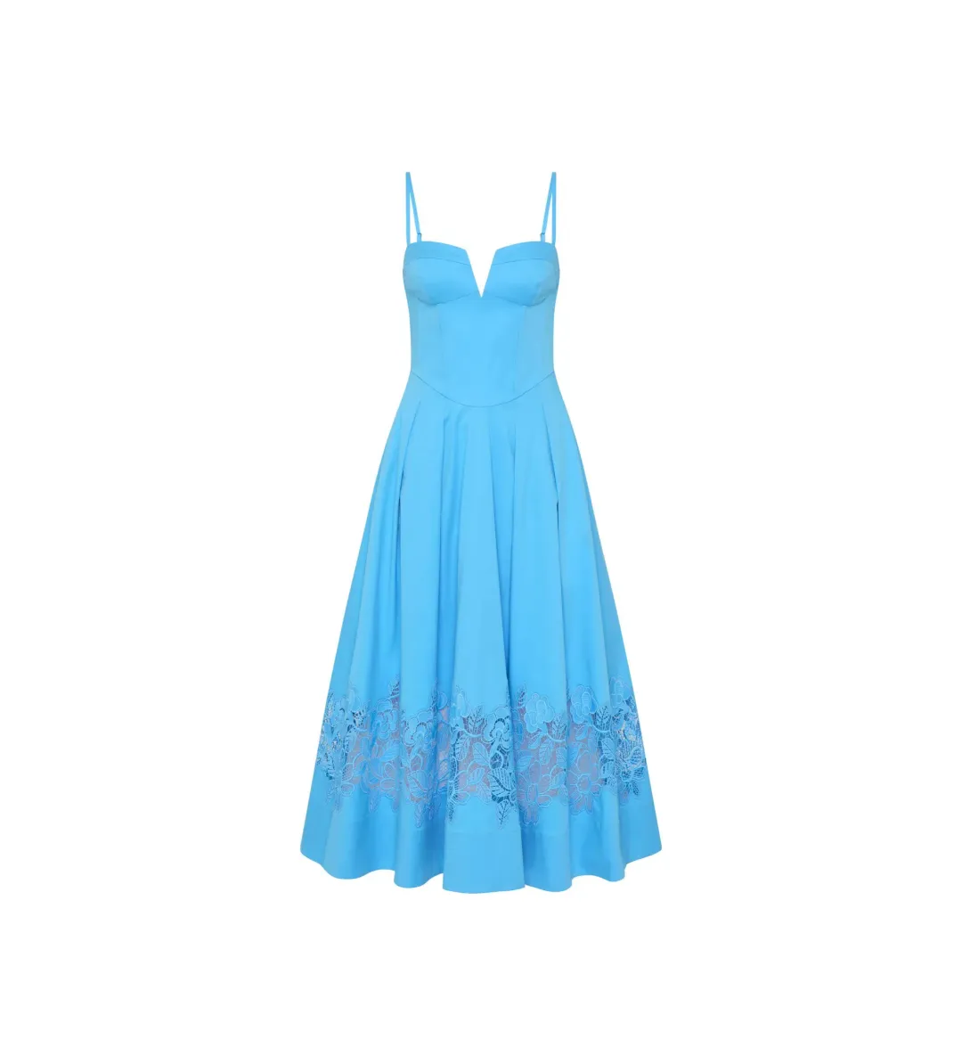 Rebecca Vallance Montreux Midi Dress Light Blue Size AU 12 for rent on The Volte - main image