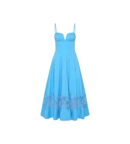 Rebecca Vallance Montreux Midi Dress Light Blue Size AU 12 for rent on The Volte - image 5