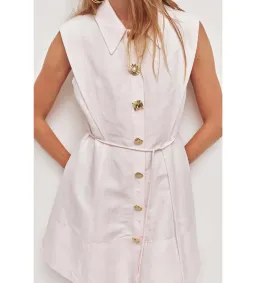 Aje Sacha Mini Dress Pastel Pink Size AU 10 for rent on The Volte - image 3