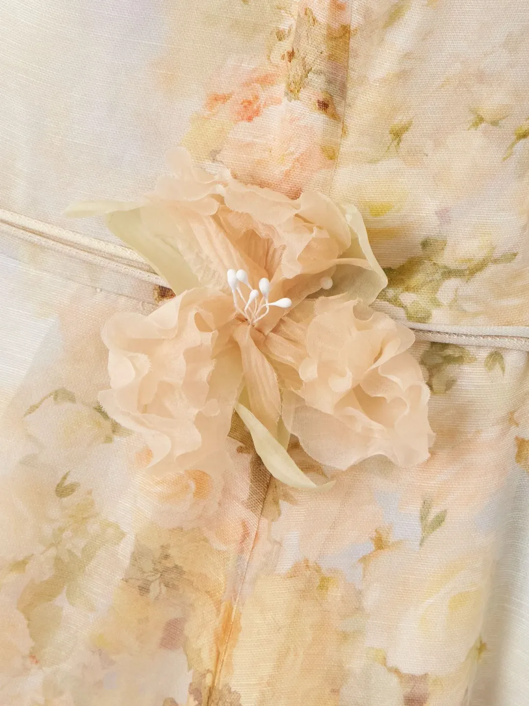 Zimmermann Memento Picnic Midi Dress in Rose Arbor size 3 au 14 for rent on The Volte - main image