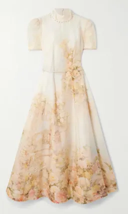Zimmermann Memento Picnic Midi Dress in Rose Arbor size 3 au 14 for rent on The Volte - image 3
