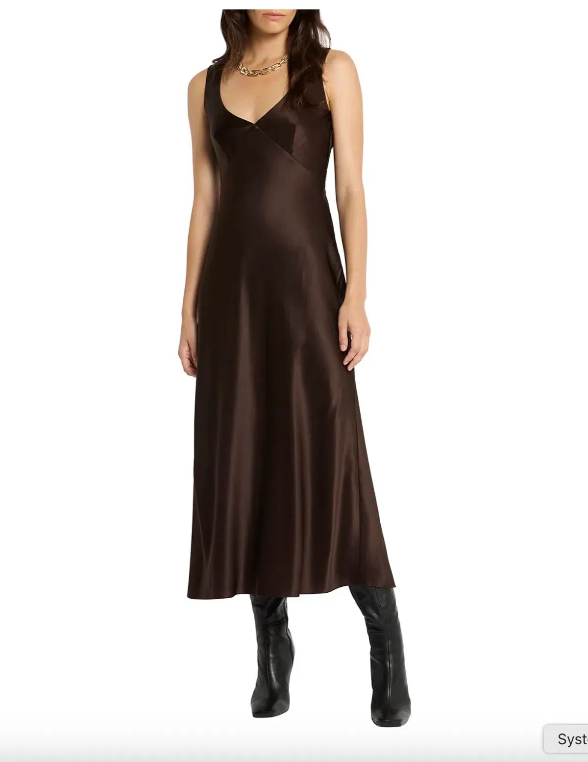 Sass & Bide Escaped Love Silk Dress in Chocolate Size 6 - Image 2