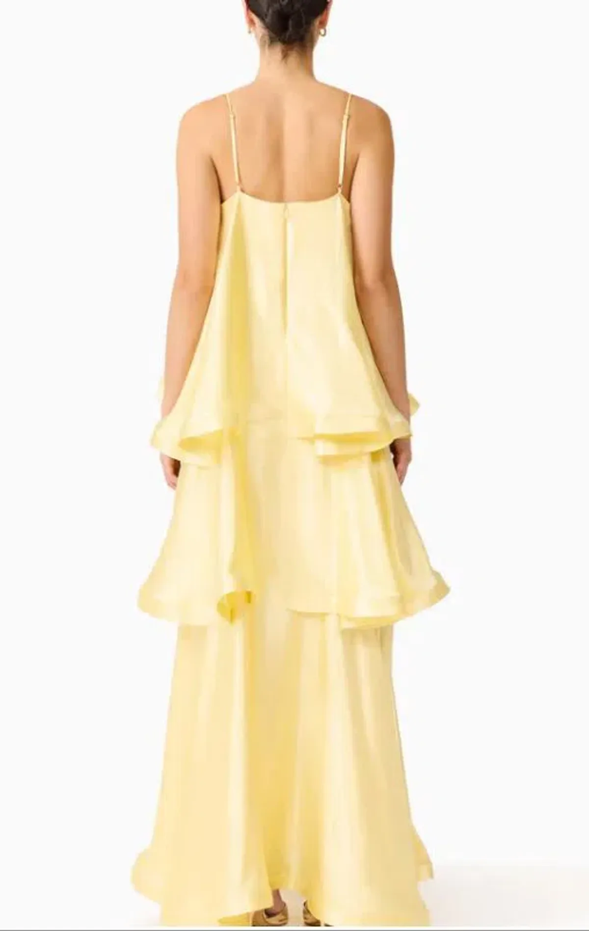 Elliatt Tilly Tiered Maxi Dress in Butter Yellow Size XS/6 - Image 2