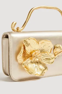 Aje Celeste Flower Clutch Ivory for rent on The Volte - image 3