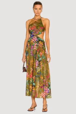 Zimmerman Tropicana Asymmetric dress for rent on The Volte - image 4