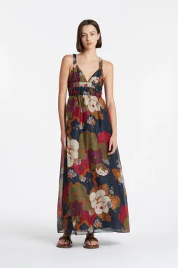 SIR THE LABEL BONITA V NECK GOWN FLORAL SIZE 1/AU 8 for rent on The Volte - image 1