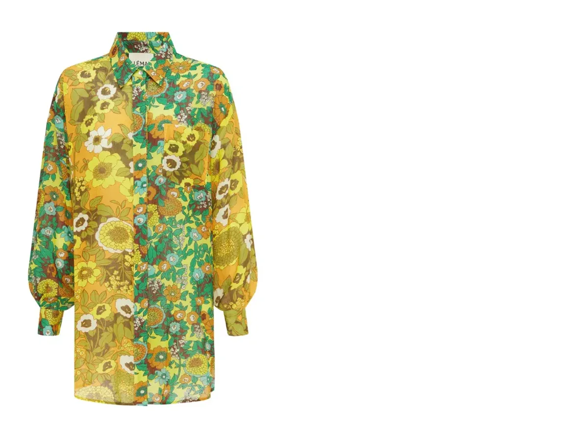 Alemais Jeff Spliced Beach Shirt - Image 1