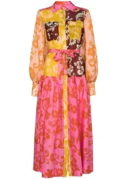 Alemais Luis Dress Multi Patchwork Dress for rent on The Volte - image 1