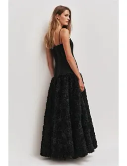 Aje Colette Maxi Dress Black Size 8 for rent on The Volte - image 1