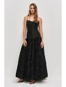 Aje Colette Maxi Dress Black Size 8 for rent on The Volte - image 2