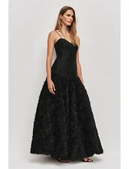 Aje Colette Maxi Dress Black Size 8 for rent on The Volte - image 4