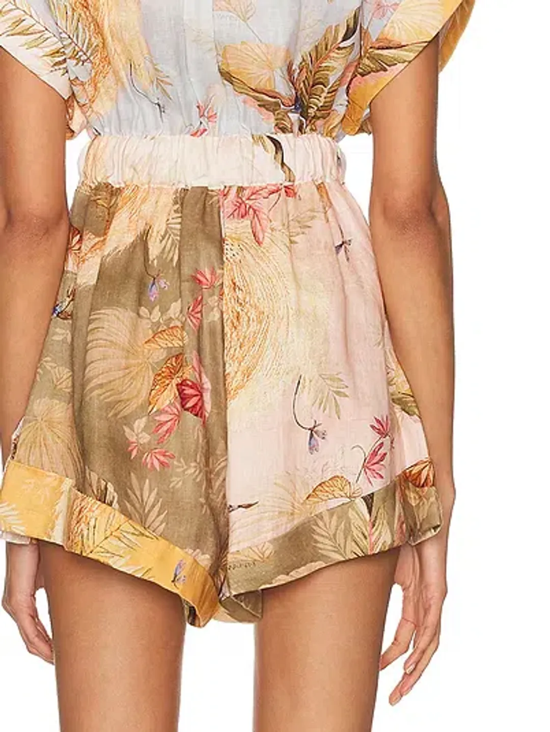 Zimmermann Ascension Cuffed Playsuit Size 1 for rent on The Volte - main image