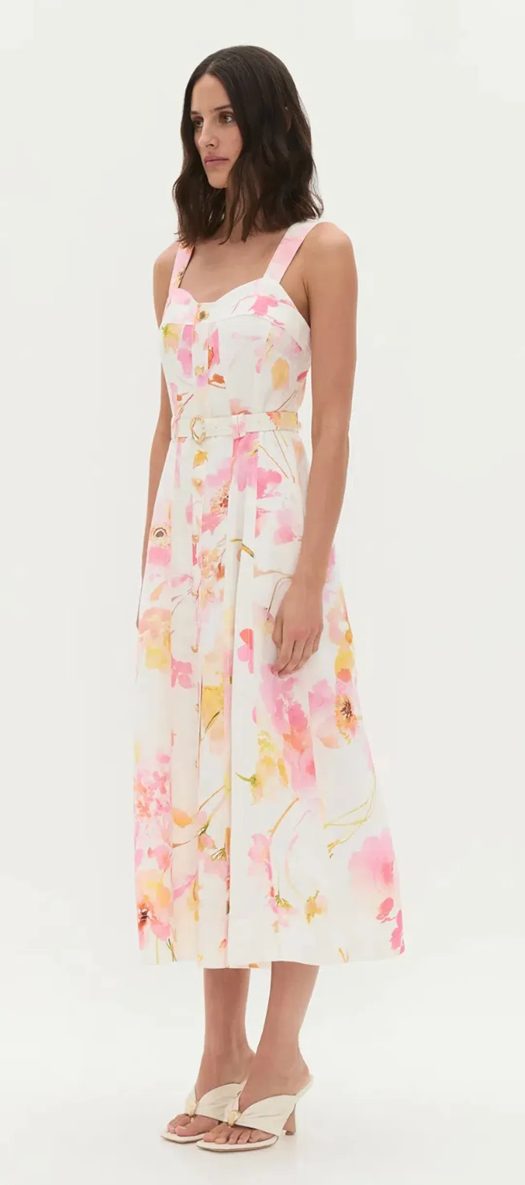 Aje Zarie Midi Dress size 8 for rent on The Volte - main image