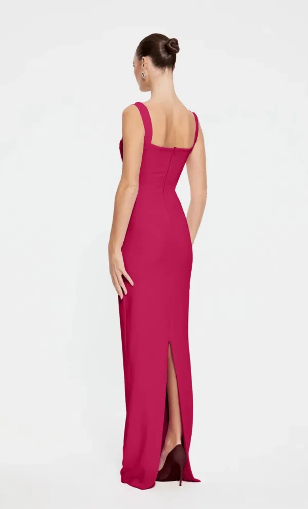 Effie Kats Marbella Gown Raspberry Size 8 for rent on The Volte - main image