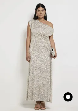 SHEIKE MARTINA MAXI DRESS SILVER SZ14 for rent on The Volte - image 1