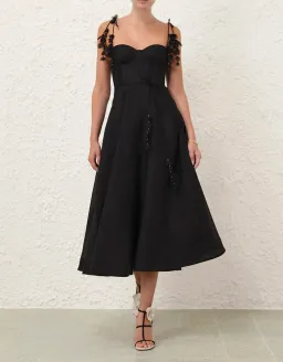 ZIMMERMANN NATURA MIDI CORSET DRESS Size 0P US 0-2 for rent on The Volte - image 1