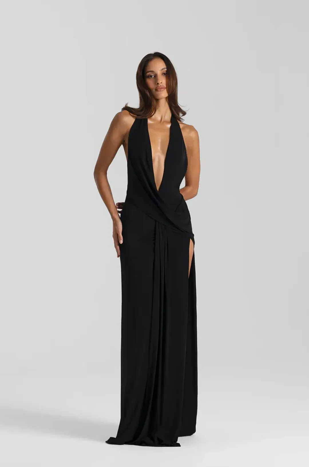 Natalie Rolt Winona Gown Black Size 1 AU 8 for rent on The Volte - main image