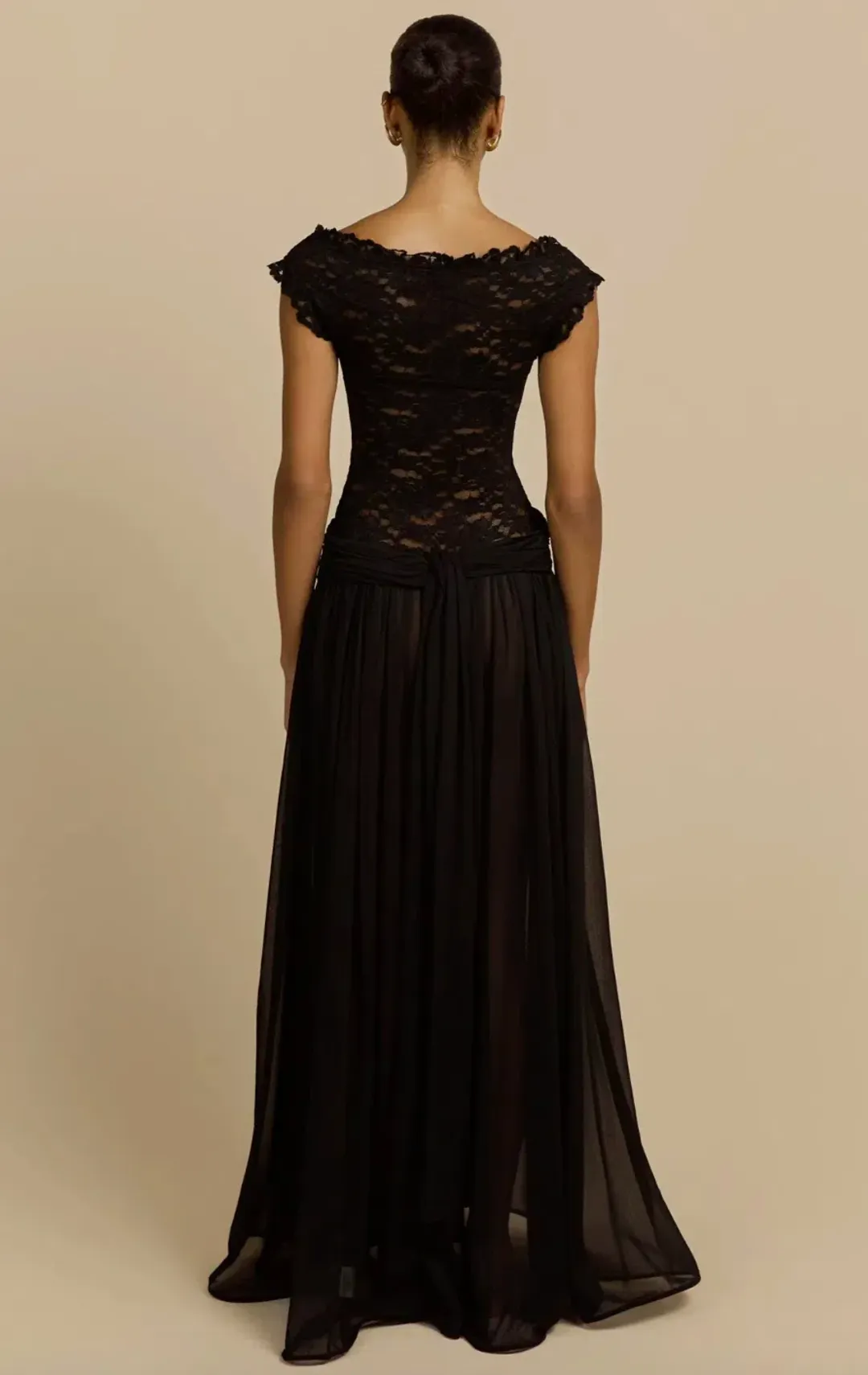 Arcina Ori, ARABELLA DRESS, black, Midi size 8 for rent on The Volte - main image