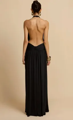 Arcina ori, SANTINA DRESS BLACK, maxi, size 8 for rent on The Volte - image 2