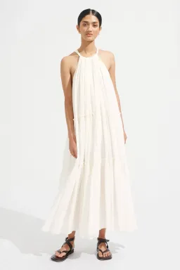 Steele Playa Cotton Maxi Dress Chalk White Size M / AU 10 for rent on The Volte - image 3