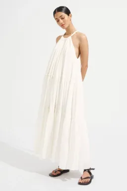 Steele Playa Cotton Maxi Dress Chalk White Size M / AU 10 for rent on The Volte - image 4
