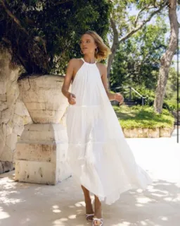 Steele Playa Cotton Maxi Dress Chalk White Size M / AU 10 for rent on The Volte - image 2