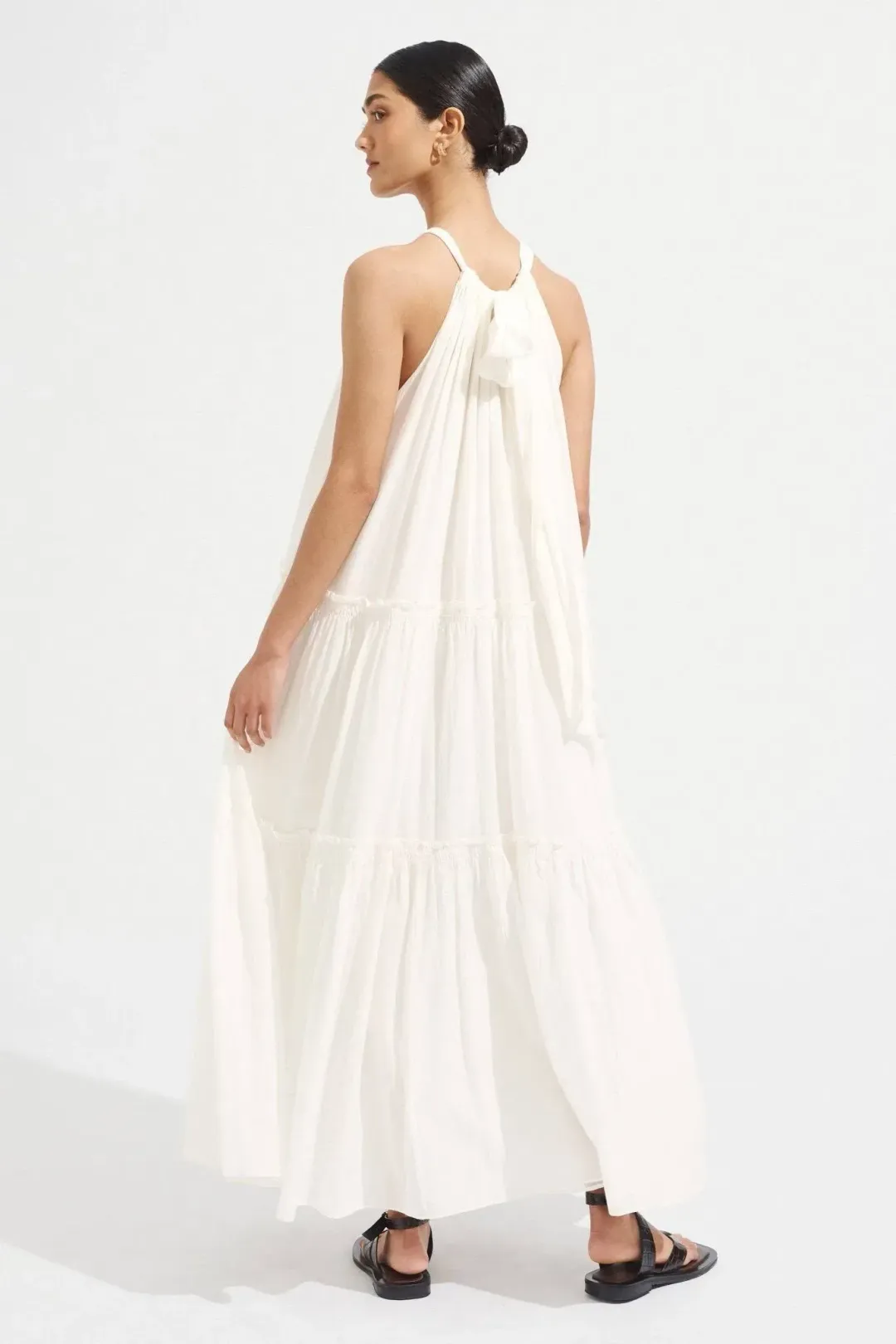 Steele Playa Cotton Maxi Dress Chalk White Size M / AU 10 for rent on The Volte - main image