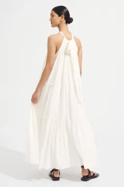 Steele Playa Cotton Maxi Dress Chalk White Size M / AU 10 for rent on The Volte - image 5