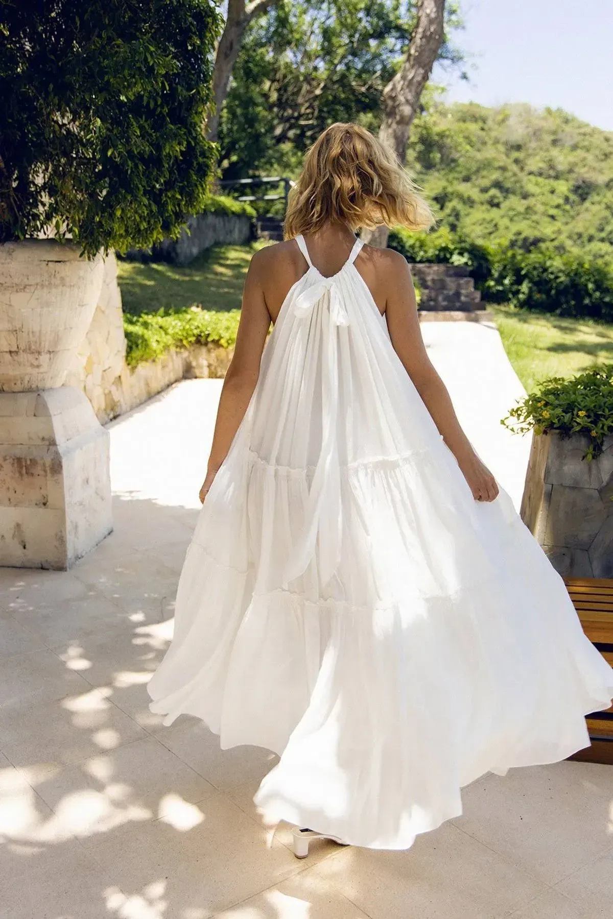 Steele Playa Cotton Maxi Dress Chalk White Size M / AU 10 - Image 1