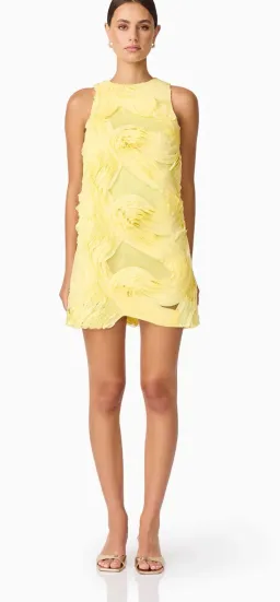Elliatt Yellow Mini Dress Size 6 for rent on The Volte - image 1