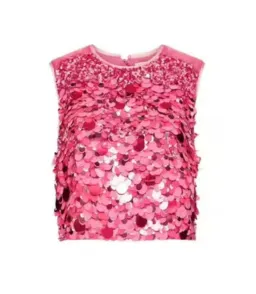 AJE CELESTE SEQUIN TOP & CHERIE SEQUIN SKIRT SET PINK SIZE 8 for rent on The Volte - image 3
