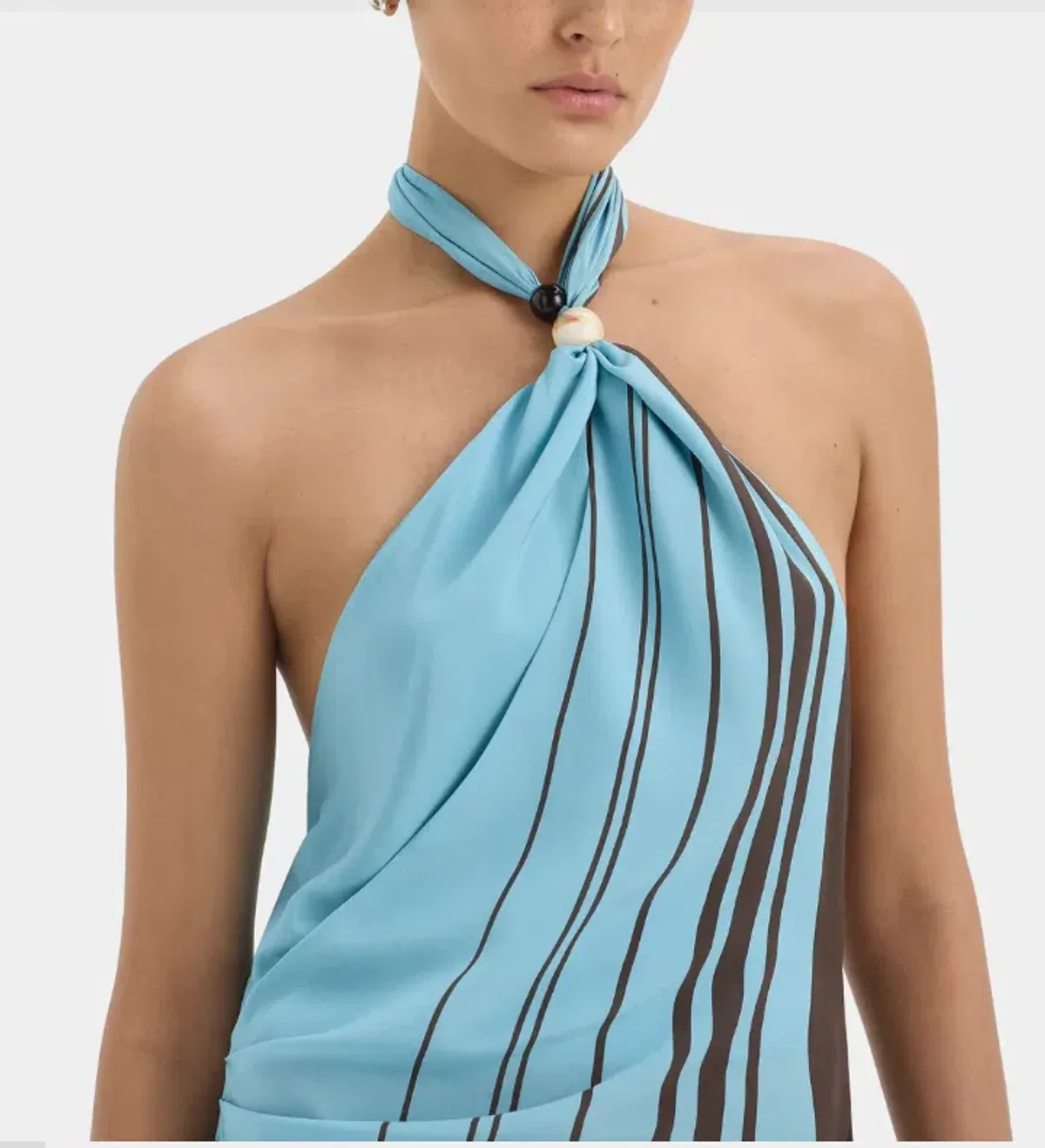 Rioja Halter Scarf Maxi Dress by SIR. - Image 4