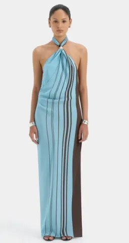 Rioja Halter Scarf Maxi Dress by SIR. for rent on The Volte - image 1
