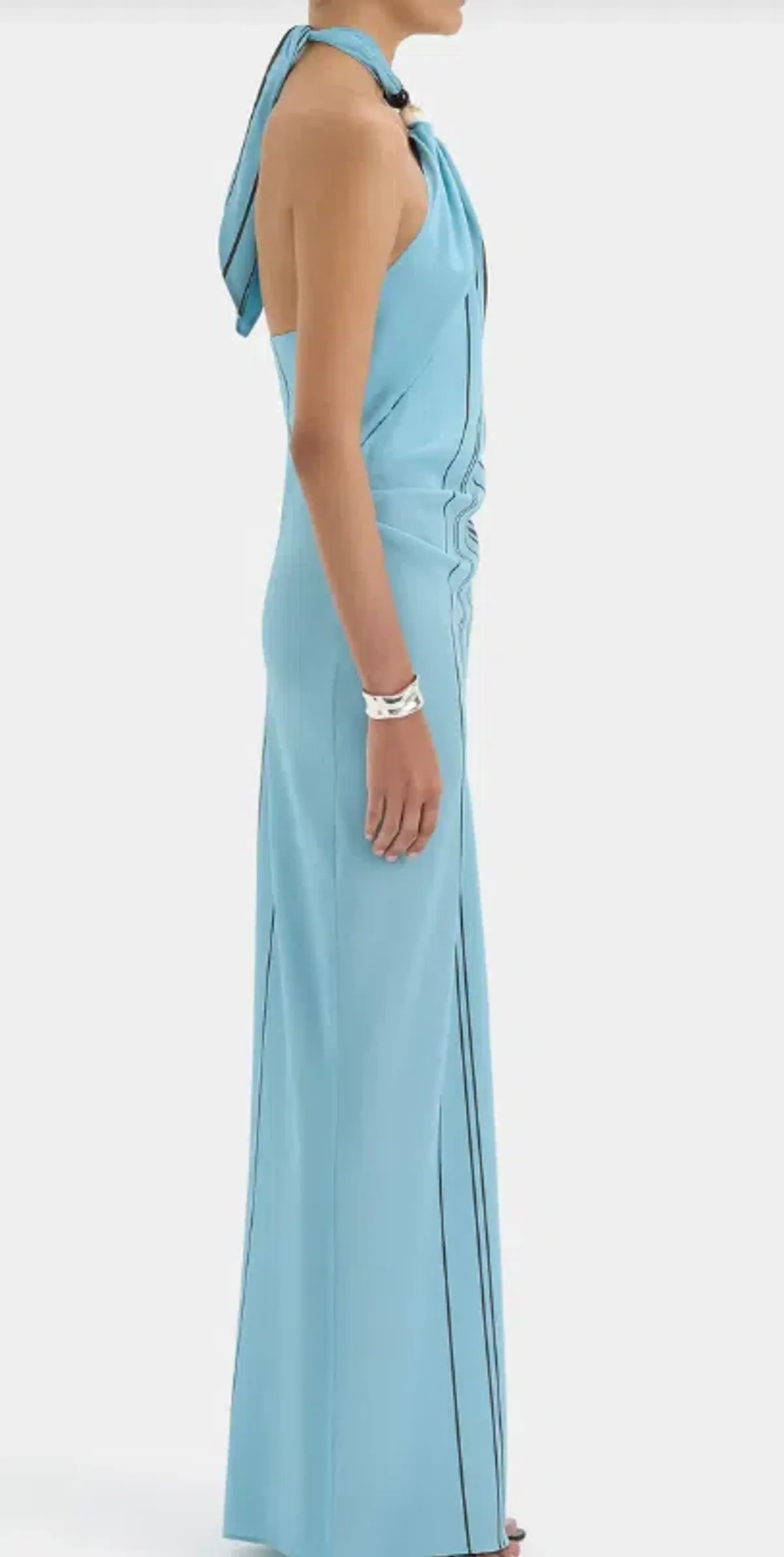 Rioja Halter Scarf Maxi Dress by SIR. - Image 3