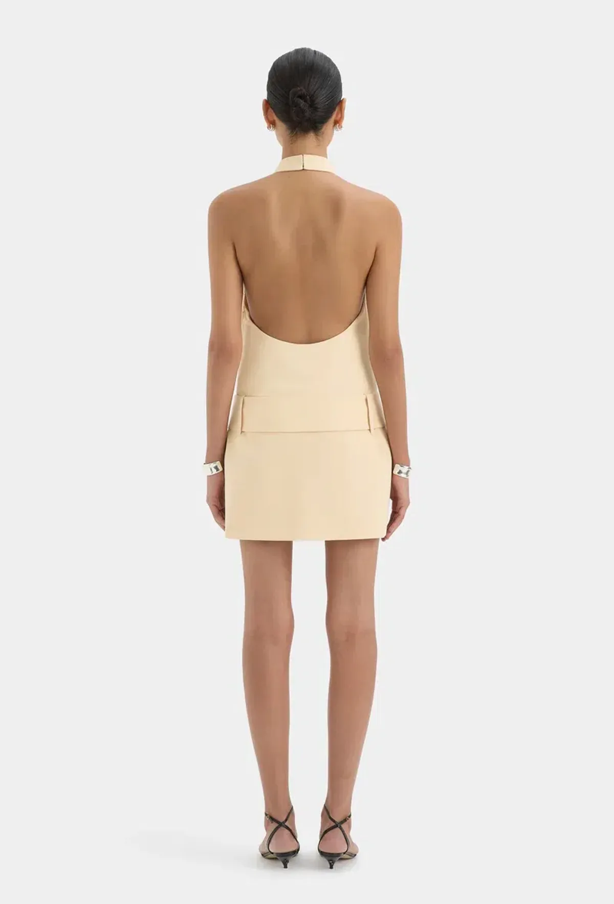 Sir the label SABINA belted mini dress butter size 0(6) - Image 4