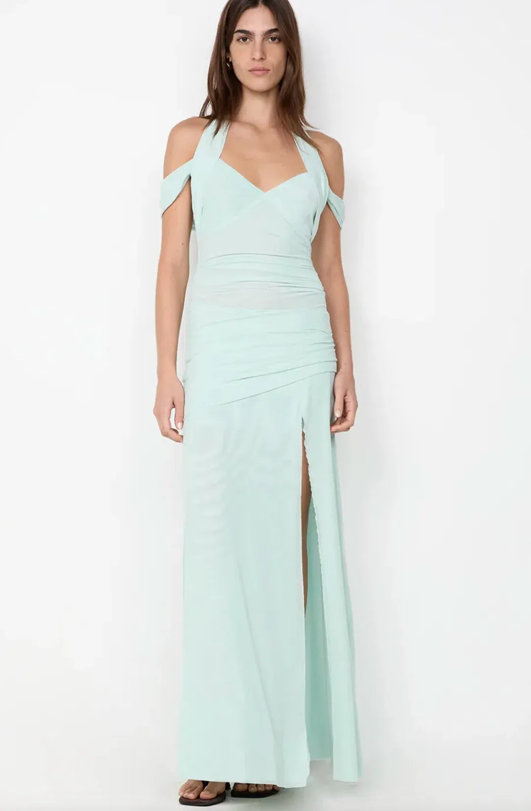 Bec & Bridge Winnie Halter Maxi Dress Spearmint Size AU 8 for rent on The Volte - main image