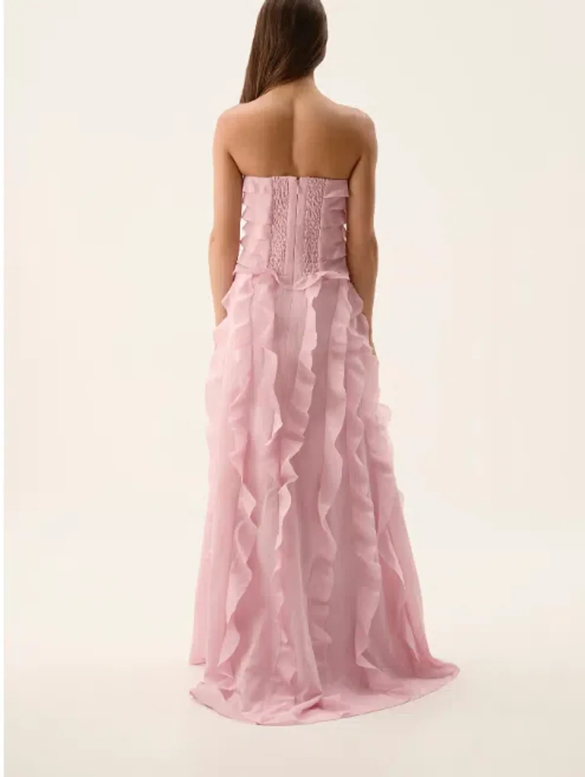 Aje Allairie Maxi Gown - Chalk Pink - Image 3
