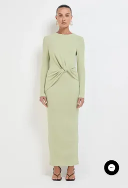 Sheike Elza Green Maxi Dress for rent on The Volte - image 4
