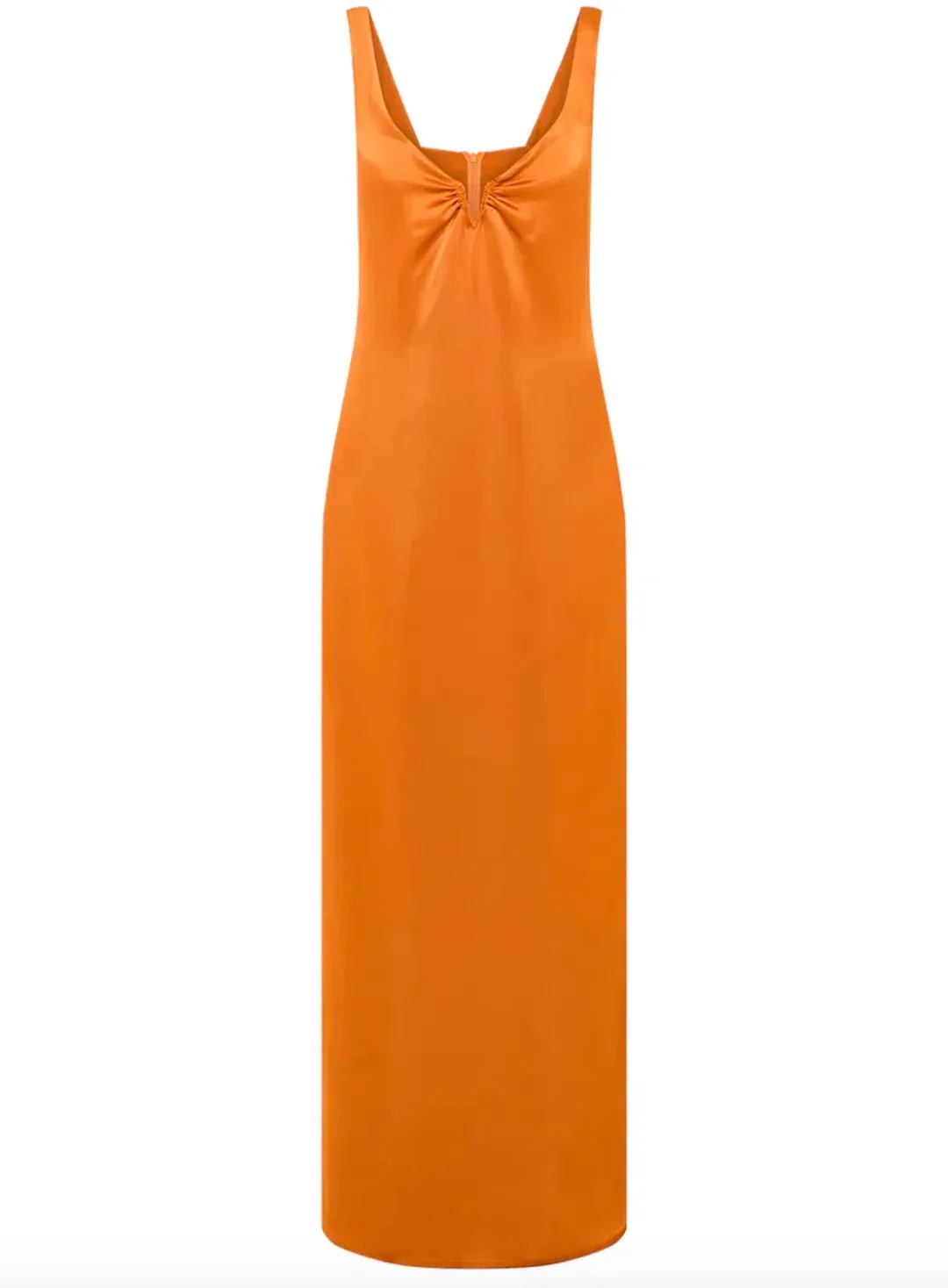 Anna Quan Liliana midi dress in kumquat size AU12 for rent on The Volte - main image