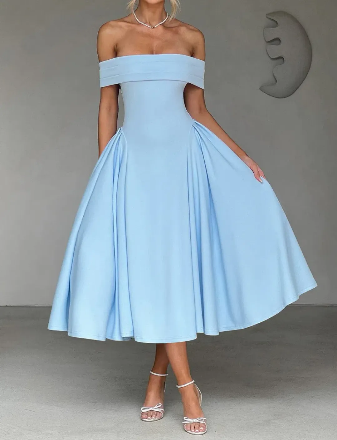 Baby Boo - Miranda MIDI Blue Dress AU size 12 for rent on The Volte - main image