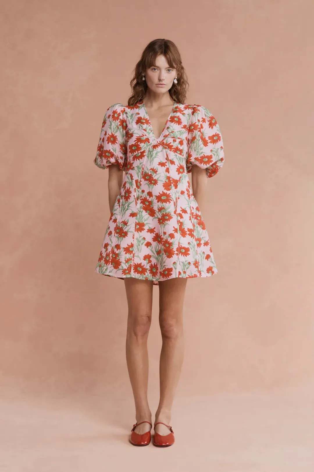 Lovaan Adeline Mini Dress Aster Floral Size 8 for rent on The Volte - main image
