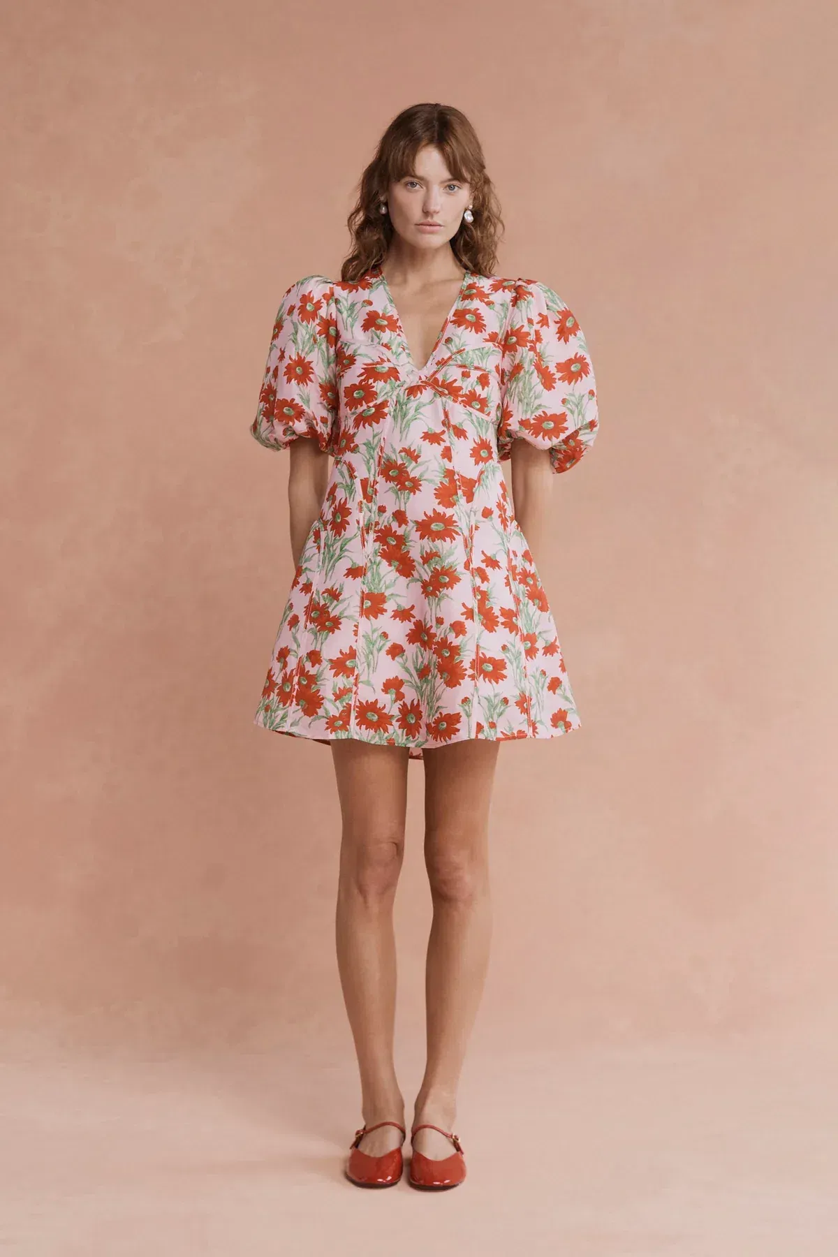 Lovaan Adeline Mini Dress Aster Floral Size 8 for rent on The Volte - main image