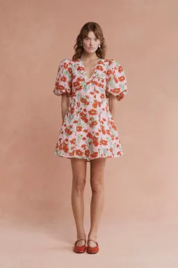 Lovaan Adeline Mini Dress Aster Floral Size 10 for rent on The Volte - image 1